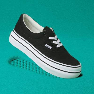 Vans Canvas Super ComfyCush Era - Kadın Platform Ayakkabı (Siyah)